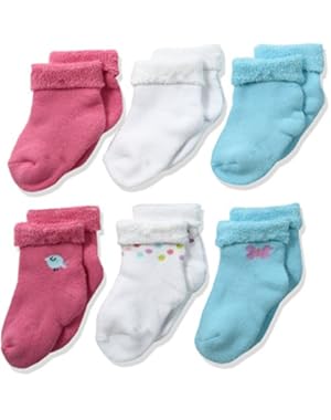 Baby Girls' 6 Pack Socks