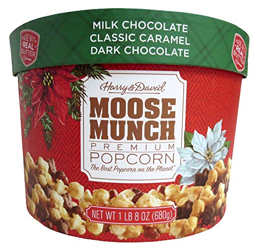 Moose Munch Premium Popcorn 24 oz Holiday Drum - Image 4