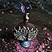 YU FENG Pewter Peacock Figurine Perfume Bottle Heart Shaped Jewelry Frosted Purple Mini Scented Fragrance Container