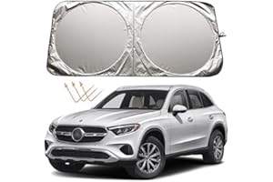 XHRING Windshield Sun Shade for Mercedes Benz GLC GLC 300 GLC300 GLE GLS 350 GLE350 450 ML ML350 CLS SL S AMG Class 4matic EQB EQC EQE EQS Accessories, Car Front Window Sunshade Sun Visor Shield 2024