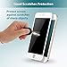 Klearlook [Privacy Series] Anti Spy Filter Featured 3D Curved Full Coverage Tempered Glass Screen Protector, White Frame with Matte Back Film for Apple iPhone 7 Plus (1+1 Pack)