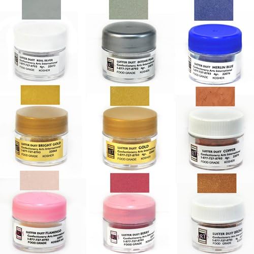 Food-Grade Luster Dust, 4 Grams - Real Silver