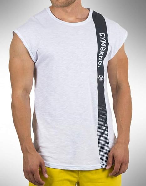 YKDDJJ Camiseta para Hombre Fitness Culturismo Moda Camisas de ...
