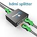 Hdmi Switch Splitter - 4K HDMI Cable Splitter 1 in 2 out HD Signal Splitter, 2 Ports Powered Hdmi Super Mini Splitter for Full HD 1080P with 3D Capability, Super FUN for HDTV, Game Consoles, PC & More