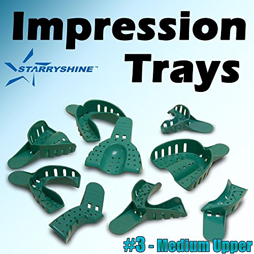 Starryshine144 PC #3 Medium Upper Dental Disposable Impression Trays | Premium Quality - Autoclaveable*