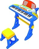 CHILDRENS TOY ELECTRONIC KEYBOARD With 37 Keys (BLUE)
