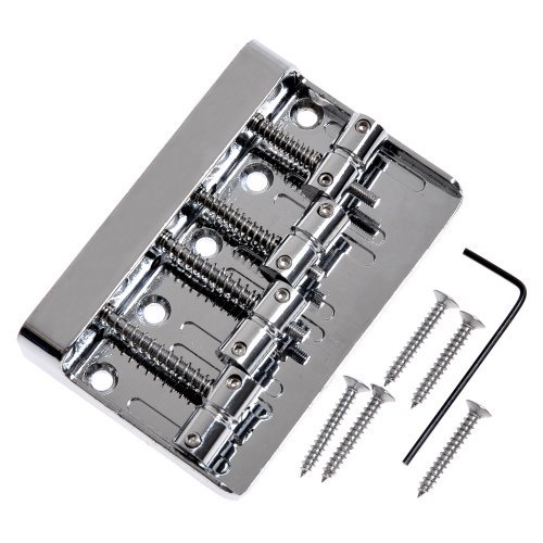 New 4 String Vintage Bass Bridge Cr for Squier/fender Jazz Bass Replacement High Quality