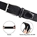 JIGUOOR Braided Stretch Belt, Golf Elastic Fabric Woven Belts Casual Men and Women (Black, Large)