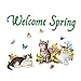 Collections Etc Garage Door Magnets Set Decoration - Welcome Spring Kittens & Butterflies