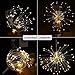 Lyhope 2 Pack Fairy Lights, 120 Led 8 Modes Battery Operated Starburst Lights, Waterproof Dimmable Decorative Starry Lights with Remote Control for Home,Wedding,Party,Patio,Xmas Decor (Warm White)