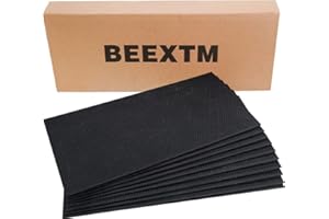 BEEXTM Bee Foundation Beehive Waxed Coated Foundation Sheet Black Plastic Beehive Foundation Sheets Beehive Equipment Fit Deep Frame 10 Sheets