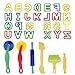 Kare & Kind® Set of 32pcs Smart Dough Tools Kit with Models and Molds (Capital Letters)