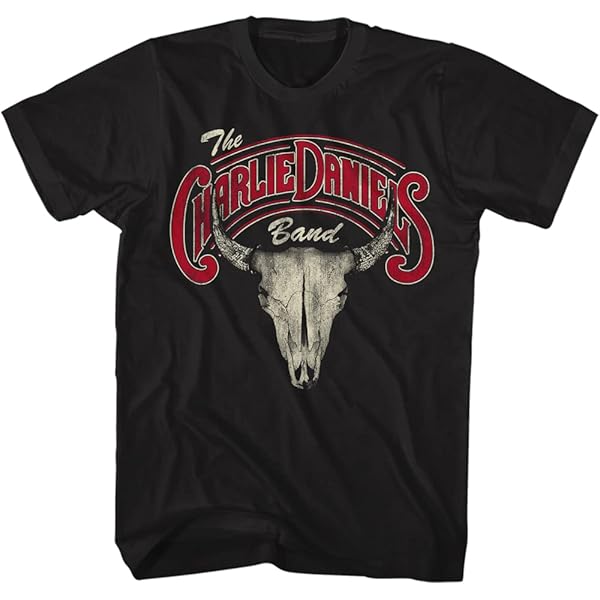 Amazon.com: The Charlie Daniels Band T Shirt Cow Skull and