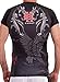 Ed Hardy Mens Eagle Mesh Crew Tee Top - Black - X-Large