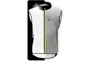 ReflecToes Reflective Safety Vest for Night Visibility – Hi Vis Running & Cycling Gilet – Lightweight, Breathable Outer Layer