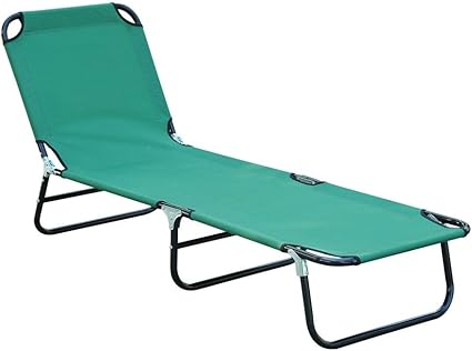 Amazon Com Pittayadomeshop Cot Bed Beach Pool Outdoor Sun Durable Folding Chaise Lounge Recliner Patio Camping Chair Fold Sports Outdoors