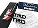 Deselen - LP-BS10 - Toyota TRD Car Emblem Chrome Stickers Decals Badge Labeling for Fj Cruiser, Supercharger, Tundra, Tacoma, 4runner,Yaris,Camry, Pack of 2 (Black)