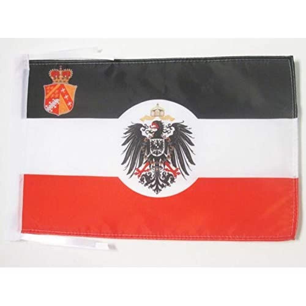 AZ FLAG - Alsace-Lorraine 1871-1919 Flag - 18'' x 12'' - 100% Polyester Reichsland Elsaß-Lothringen Small Banner with Two Cords - Fade Resistant - Vivid Colors - 18x12 in - 45x30 Cm — image 1