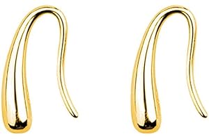 SLUYNZ 925 Sterling Silver Teardrop Earrings Drop for Women Teens Waterdrop Earrings Small Hook Earrings
