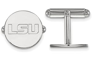 LOGOART LSU Cufflinks (Sterling Silver)