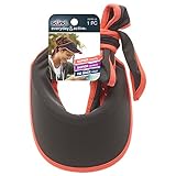 Scunci Tie Back Sporty Visor Head Wrap, Charcoal/Neon