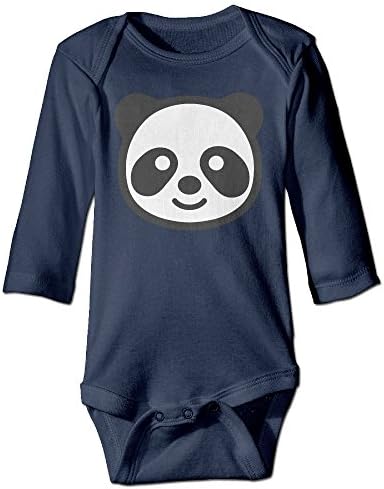 Panda Emoji Bear Cute Zoo Animal Cub Grizzly Bamboo Toddler Cotton Comfortable Fashion Long Sleeve Climb Clothes Romper