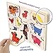 QUOKKA Wooden Puzzles for Toddlers 1-3 - 6 Toddler Peg Puzzles Ages 2-4 - Montessori Toy for Kids Ages 3-5 with Animal, Fruits, Geometric Shapes - Educational Preschool Game Gift for Childrens