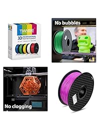 TIANSE PLA 3D filamento púrpura para impresora, 0.05 pulgadas, 1KG, filtro de bobina para impresión 3D, precisión dimensional +   0.0009 pulgadas