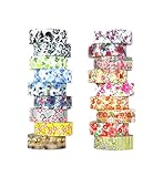 Washi Tape set 18 rolls by Tanpopo Art -Floral Collection | Nature Decorative Floral tapes with Spring Summer Autumn Winter Seasonal Themes