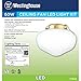 Westinghouse 7784600 LED Schoolhouse Indoor/Outdoor Energy Star Ceiling Fan Light Kit, Oil Rubbed Bronze Finish with White Opal Glass