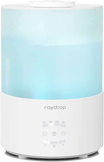 raydrop Humidifier 3.0L Top Fill Quiet Diffuser for Bedroom Large Room