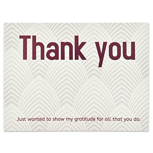 Thank You Gratitude Card - Pack of 25