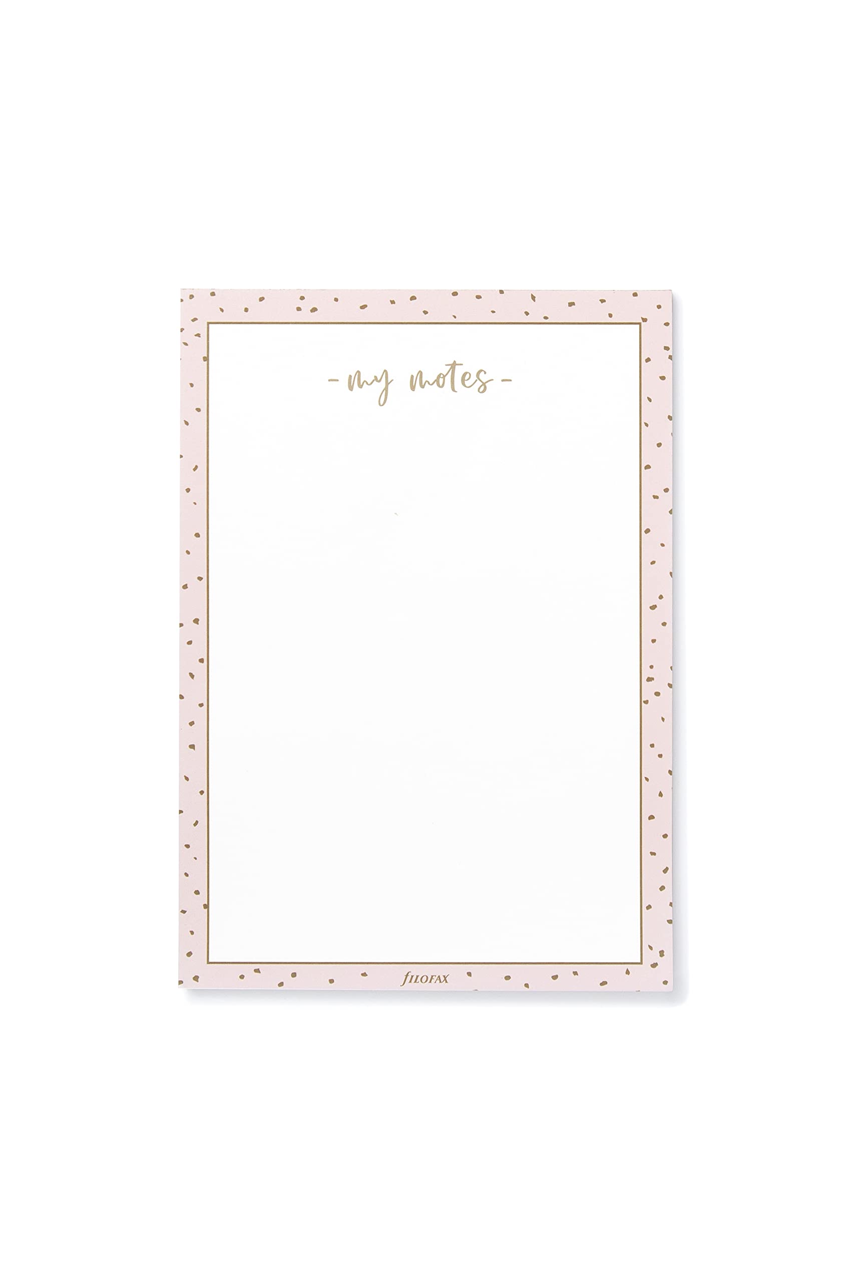 Filofax My Notes A5 Notepad - Confetti, White