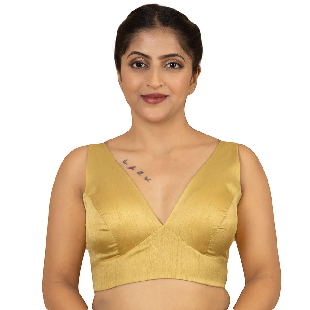 FIGURE'S DESIGNER Women's Dupion Raw Silk