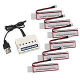 Wwman 6pcs 3.7V 500mAh 25C Battery and 1to6 Charger for Udi U28W U28-1 Wifi FPV Udi RC quadcopter drone spare parts