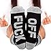 Socks Letter Print Fuck-off Pattern Casual Funny Sock Men Women Unisex by Fenta