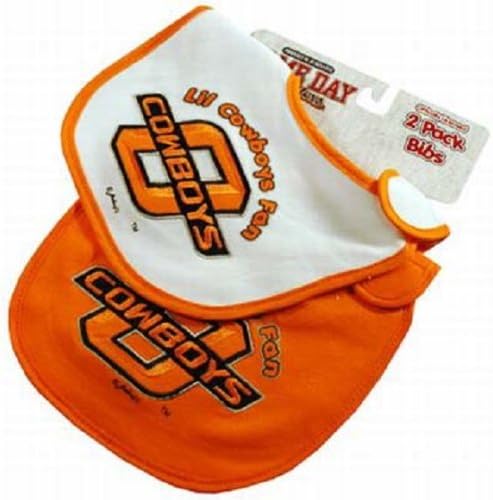 Oklahoma State Cowboys NCAA Baby Bibs 2 Pack