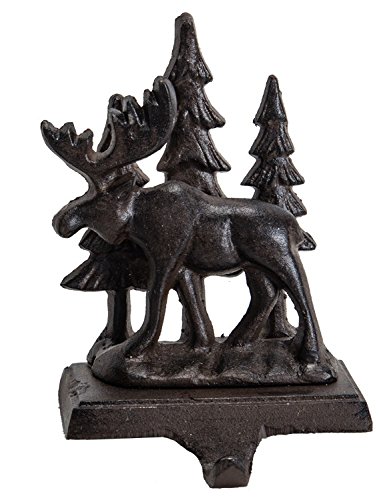 Moose Cast Iron Stocking Hanger Hook