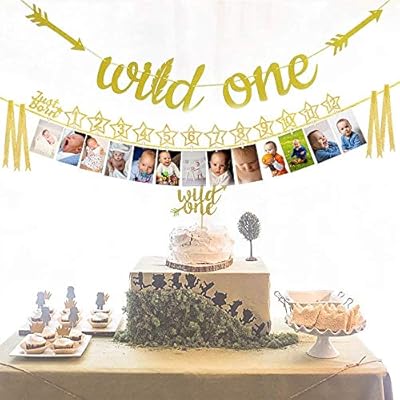 Floratek 1st Birthday Decorations For Boys Girls 12 Month Photo