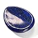 Jovivi Thumb Worry Stone - Palm Stones Pocket Natural Chakra Reiki Healing Crystals Therapy Geometry - Lapis Lazuli