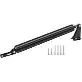Screen Door Closers Kit,Storm Door Closer, Pneumatic Door Closer Bracket | Adjustable Closing Door Cushion Speed, Stable Door Closer System, Screen Door Opener and Closer 1Pack - Black