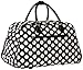 World Traveler 21-Inch Carry-On Rolling Duffel Bag, Black White Dot II