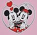 Disney Plus Size Women's T-Shirt Minnie & Mickey Mouse Graphic Print (Pink, 1X)