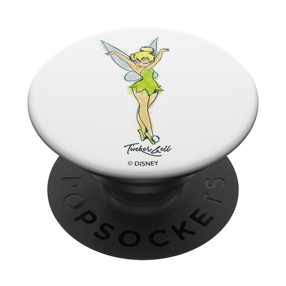 Disney Peter Pan Tinkerbell Sketched & Stretched PopSockets Swappable PopGrip