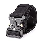 TACVASEN Men's Tactical Utility Nylon Waist Belt Heavy Duty Waistband with Metal Buckle