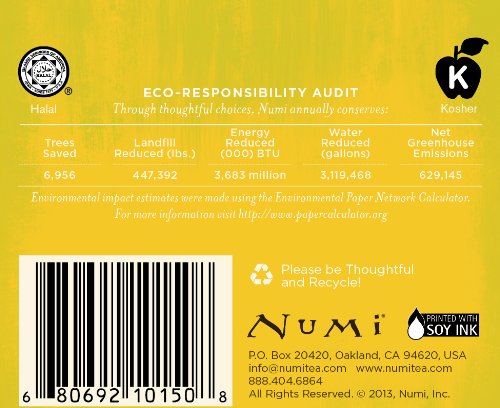 Numi Organic Tea, Herbal Tea. 18 Count Tea Bags - Image 7