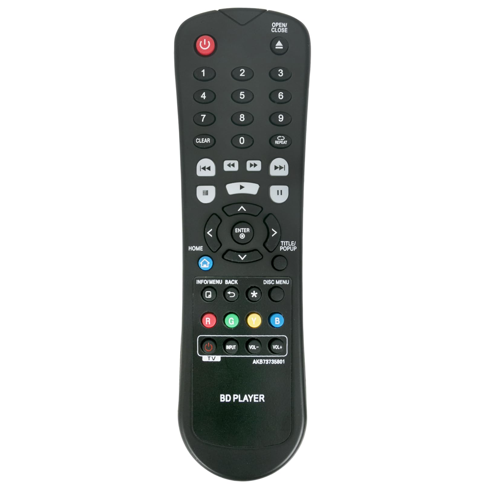 ALLIMITY AKB 73735801 Remote Control Replacement fit for LG Blu ray Player P630S BP440K P556 BP630 UBK90 UP970 UBK80 BP640 BP736 BP430 BP735 BP230 BP440 BP530R BP540 BP450 BP550