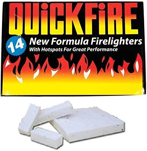 Quickfire Fire Lighters with Hotspots Bulk Pack for BBQ Coal Wood Burners