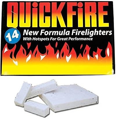 Quickfire Fire Lighters with Hotspots Bulk Pack for BBQ Coal Wood Burners