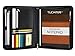 TUCKMER Padfolio with Zipper Business Zippered Portfolio Organizer Binder Expandable Tablet Holder and Spiral Calendar Notebook Pocket | Include Notepad